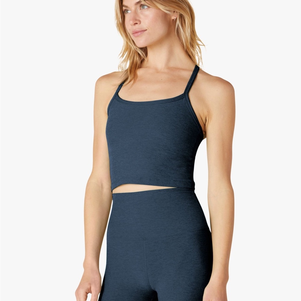 BEYOND YOGA Space Dye Tank size S in Nocturnal Navy